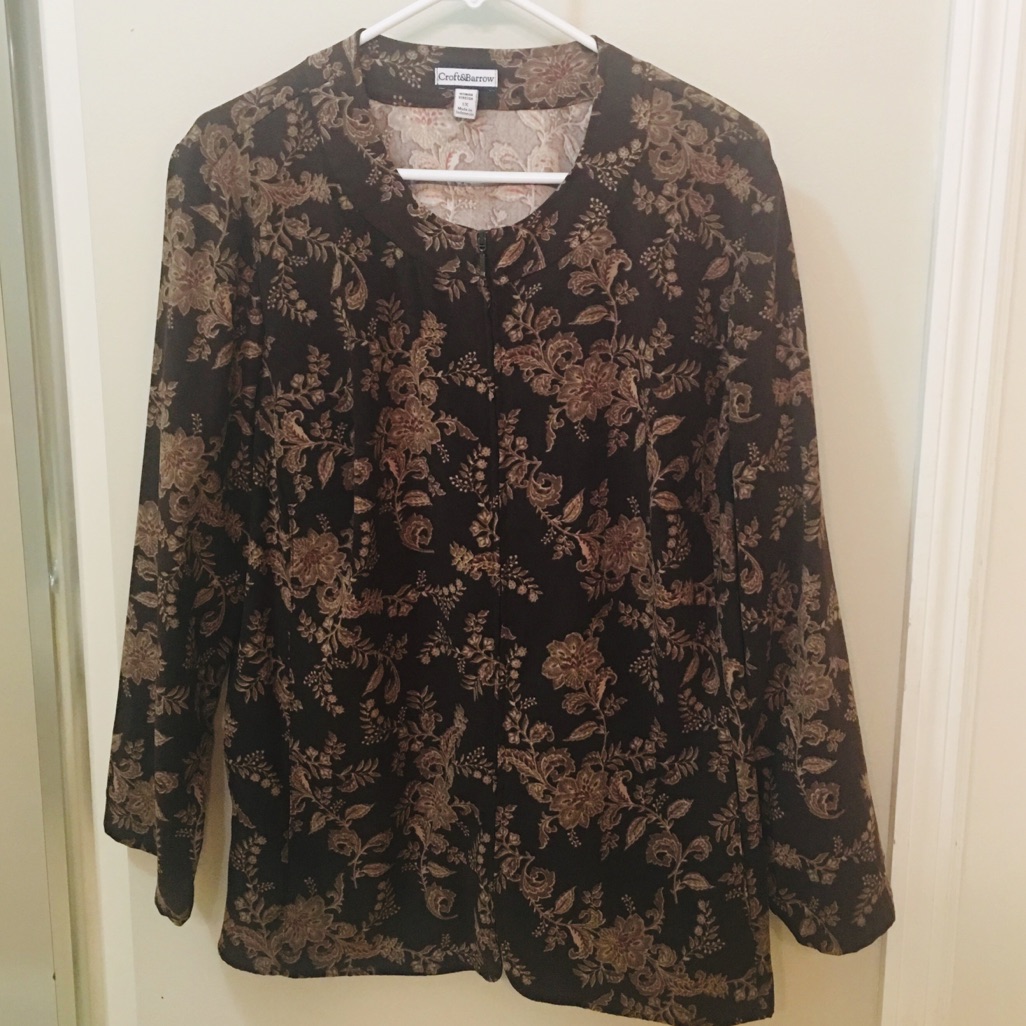 Plus Sized Croft & Barrow Jacket/ Blazer